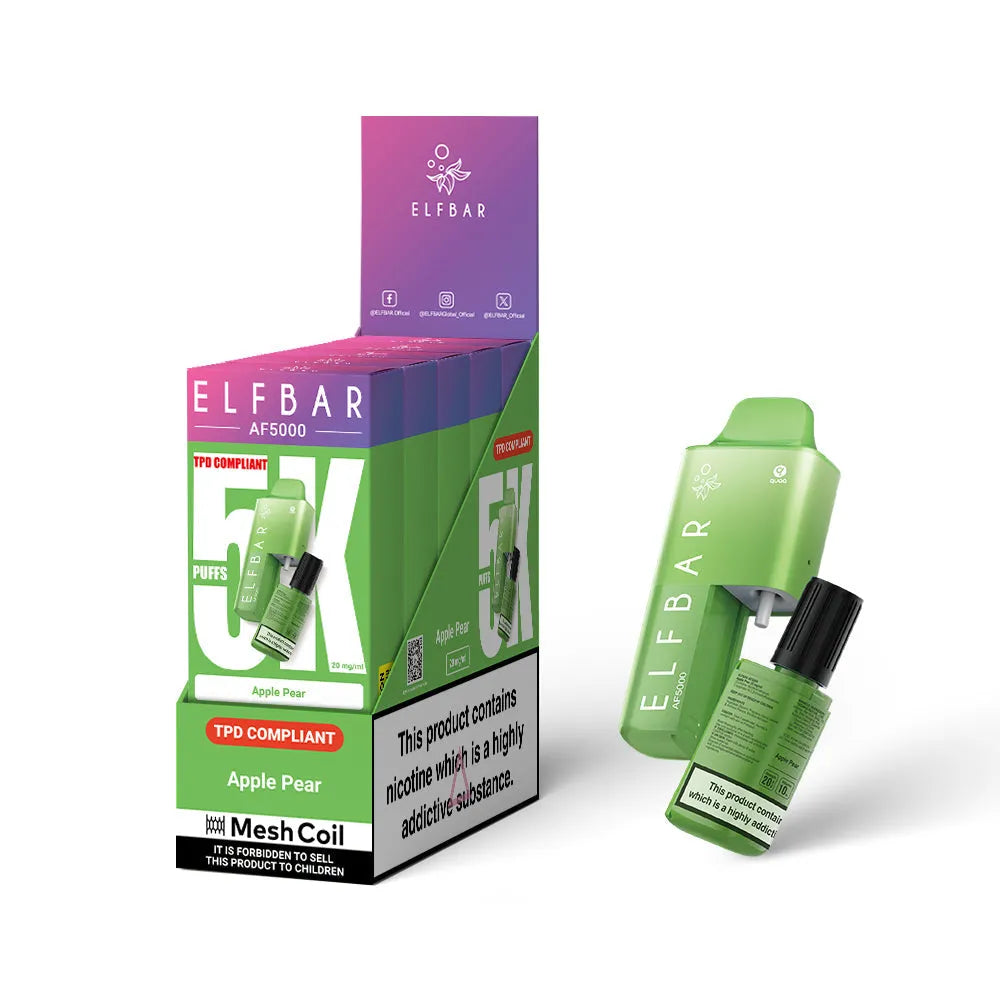 Box Of 5 - Elfbar AF5000 - Disposable Vape