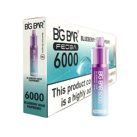 Box Of 5 - Feoba Big Bar 6000 - Disposable Vape