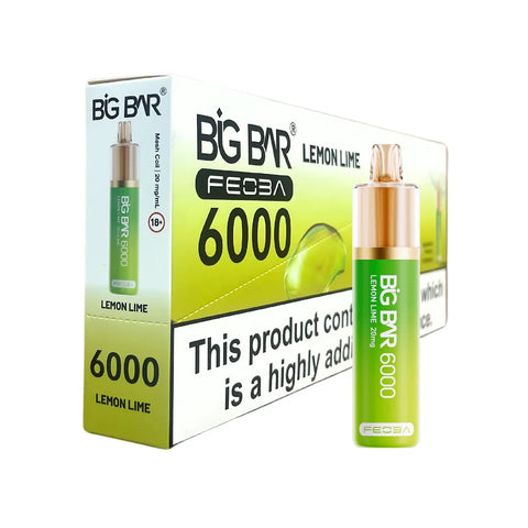 Box Of 5 - Feoba Big Bar 6000 - Disposable Vape