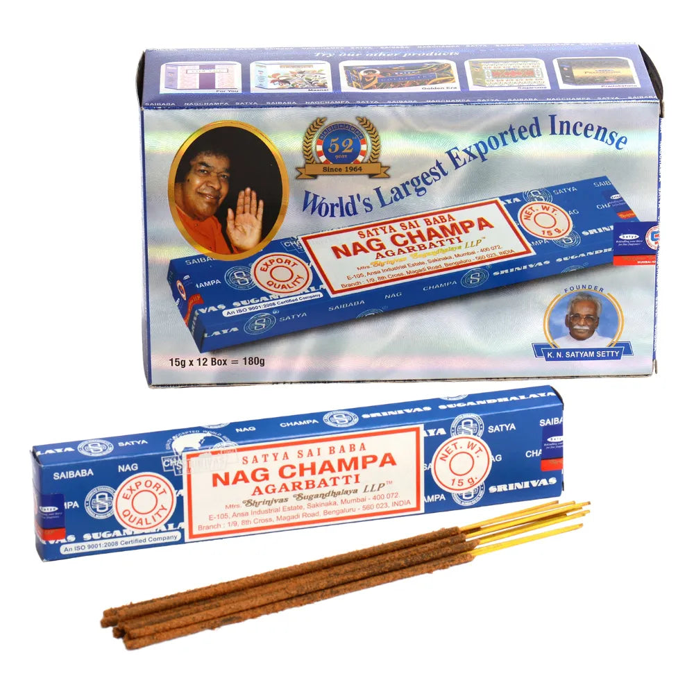 Box Of 12 - Nagchampa - Incence Sticks