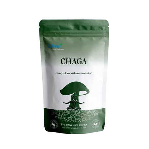 LVWell - Chaga Mushroom Capsules - 60 Capsules