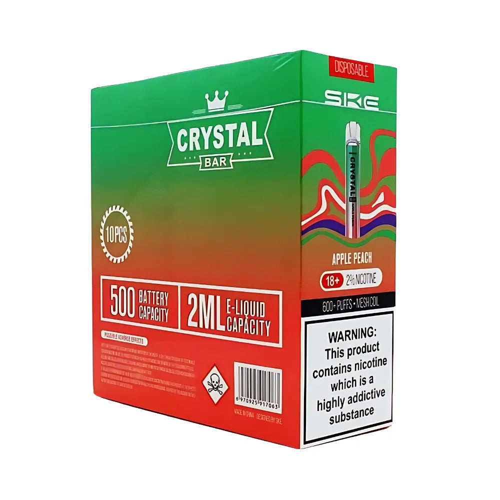 Box Of 10 - SKE Crystal Bar - Disposable Vape