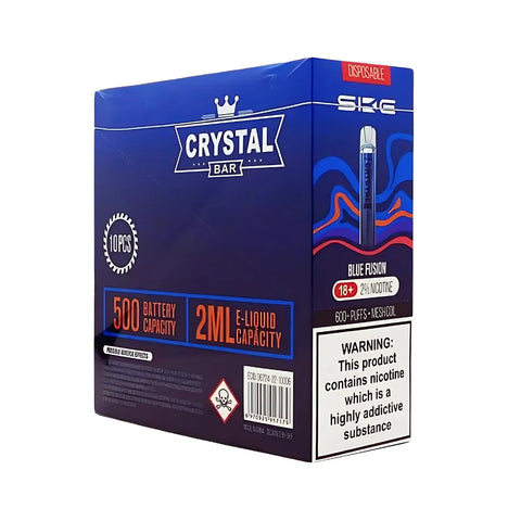 Box Of 10 - SKE Crystal Bar - Disposable Vape