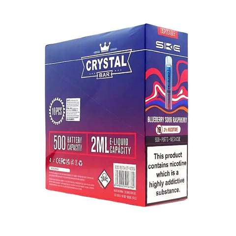 Box Of 10 - SKE Crystal Bar - Disposable Vape