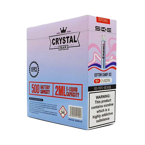 Box Of 10 - SKE Crystal Bar - Disposable Vape