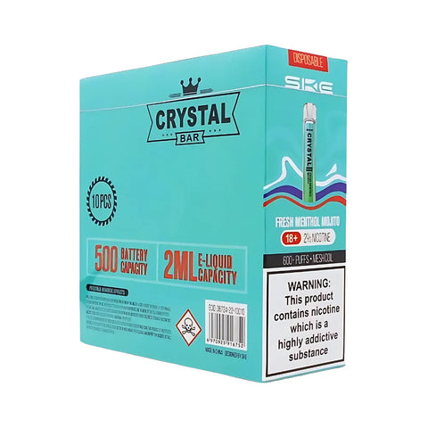 Box Of 10 - SKE Crystal Bar - Disposable Vape