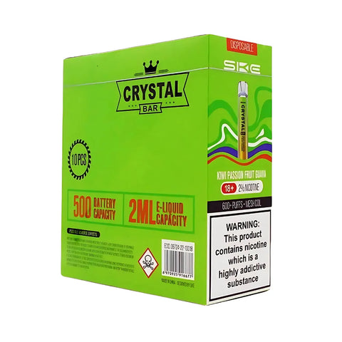 Box Of 10 - SKE Crystal Bar - Disposable Vape