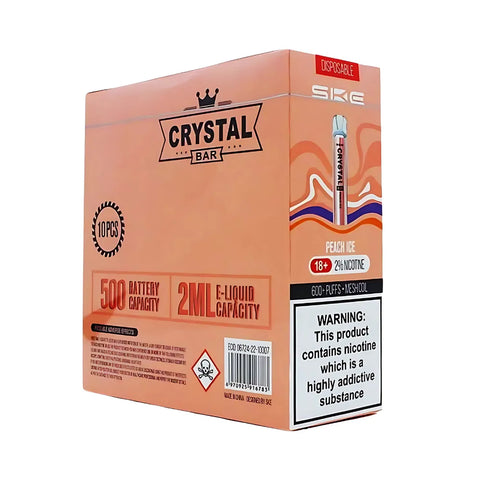 Box Of 10 - SKE Crystal Bar - Disposable Vape