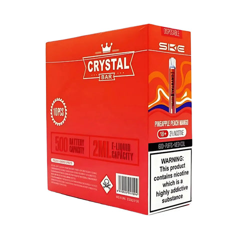 Box Of 10 - SKE Crystal Bar - Disposable Vape