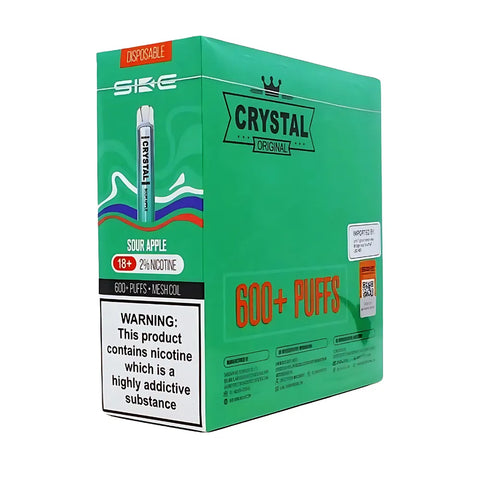 Box Of 10 - SKE Crystal Bar - Disposable Vape