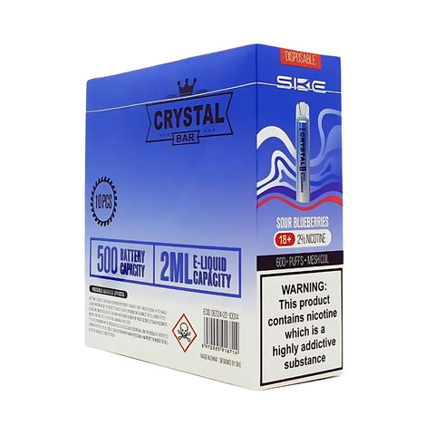 Box Of 10 - SKE Crystal Bar - Disposable Vape