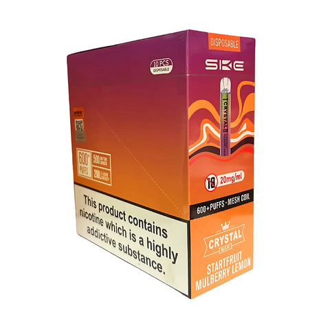 Box Of 10 - SKE Crystal Bar - Disposable Vape