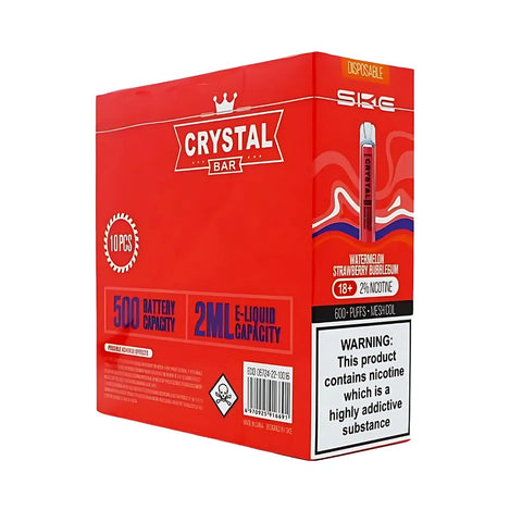 Box Of 10 - SKE Crystal Bar - Disposable Vape