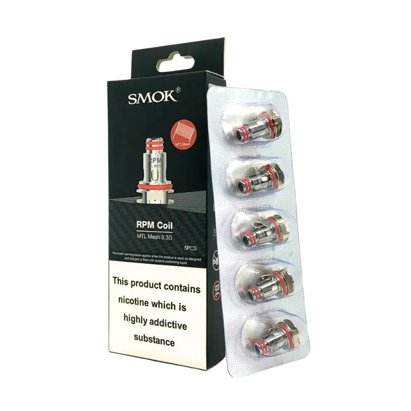 Smok RPM Mesh 0.3Ohm MTL Coils - Pack of 5