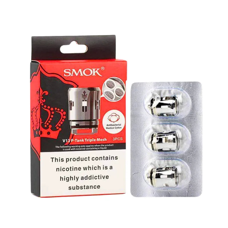 Smok V12 Prince Triple Mesh Coils - Pack of 3