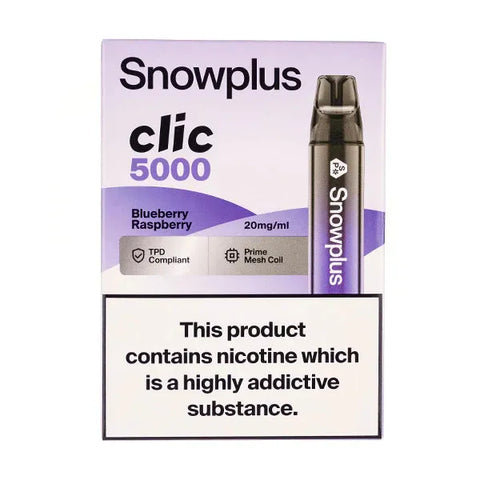 Box Of 5 - Snowplus Clic 5000 - Disposable Vape