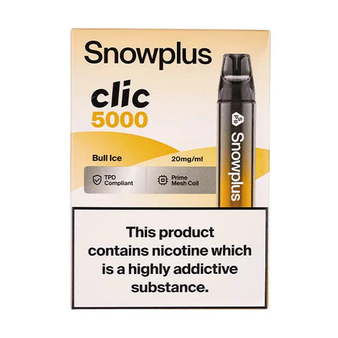 Box Of 5 - Snowplus Clic 5000 - Disposable Vape