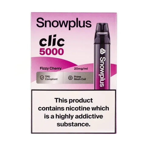 Box Of 5 - Snowplus Clic 5000 - Disposable Vape