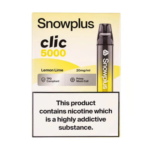 Box Of 5 - Snowplus Clic 5000 - Disposable Vape