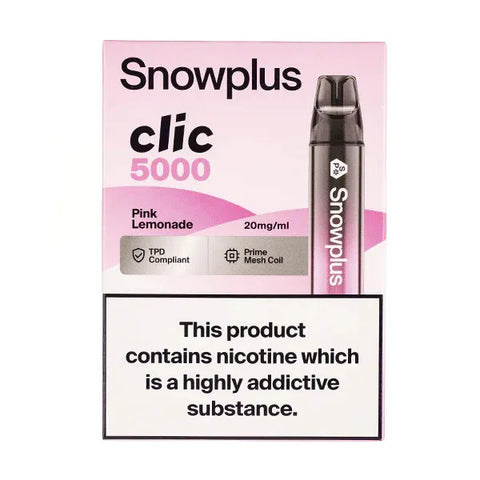 Box Of 5 - Snowplus Clic 5000 - Disposable Vape