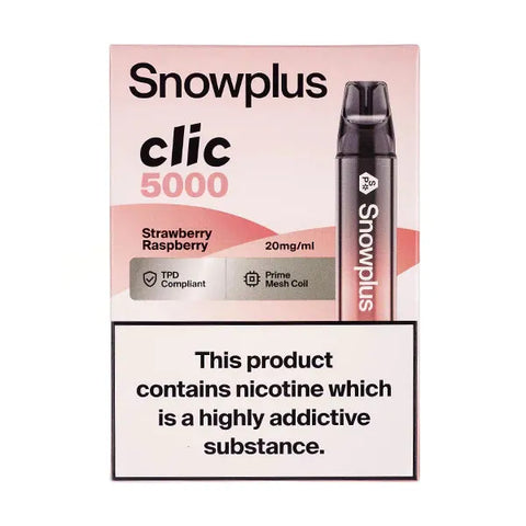 Box Of 5 - Snowplus Clic 5000 - Disposable Vape