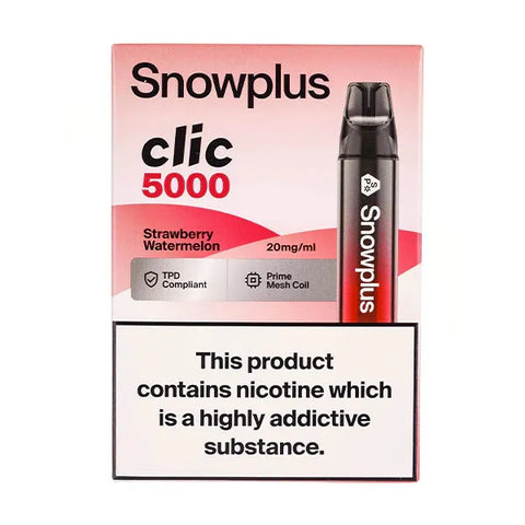 Box Of 5 - Snowplus Clic 5000 - Disposable Vape