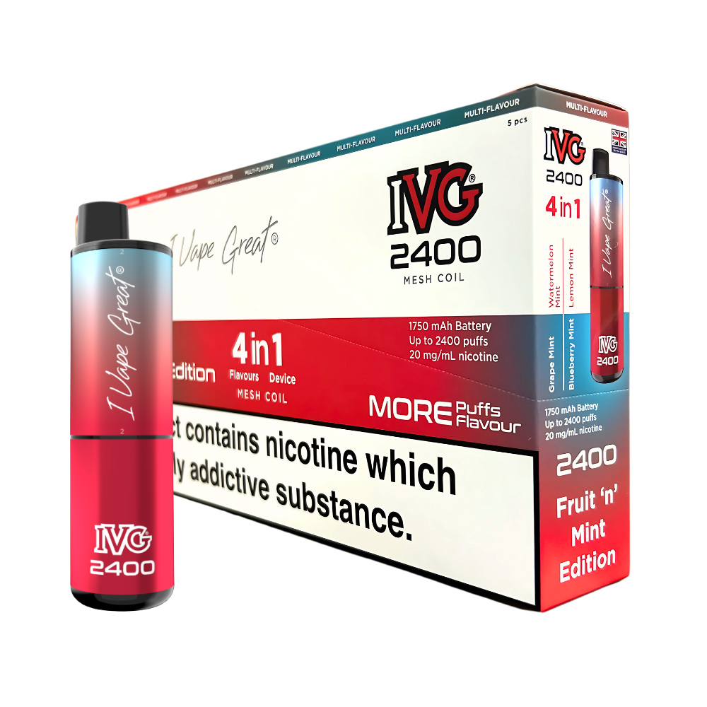 Box Of 5 - IVG 2400 - Disposable Vape