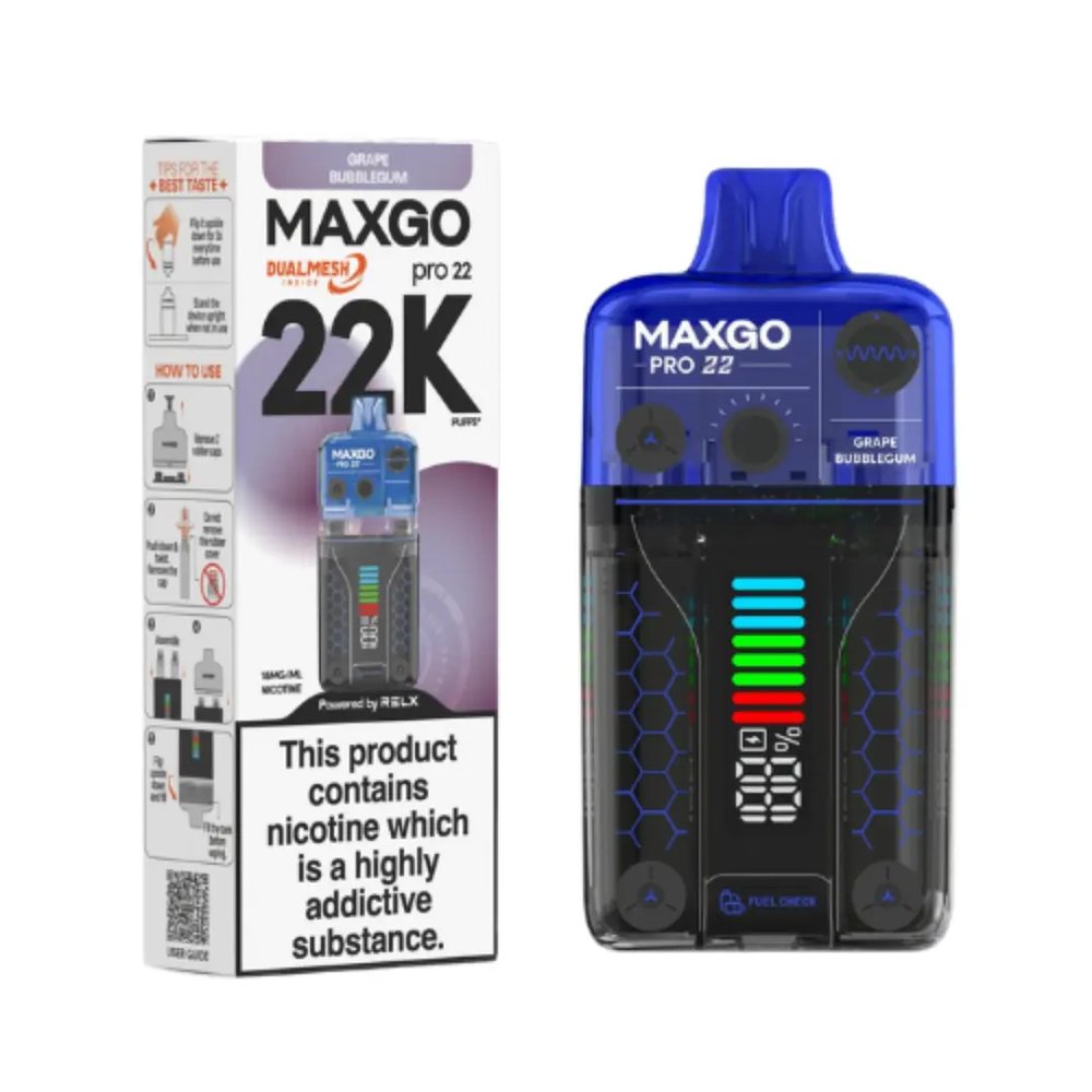 Box Of 5 - Relx MaxGo Pro 22 - Disposable Vape